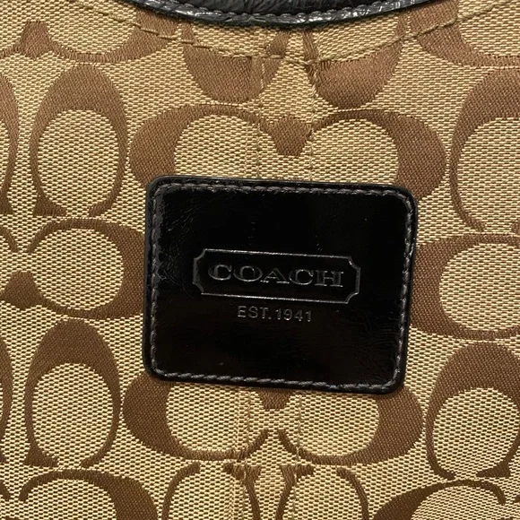 Coach Signature Bleeker Vintage Tote Shoulder Bag - Picture 2 of 9